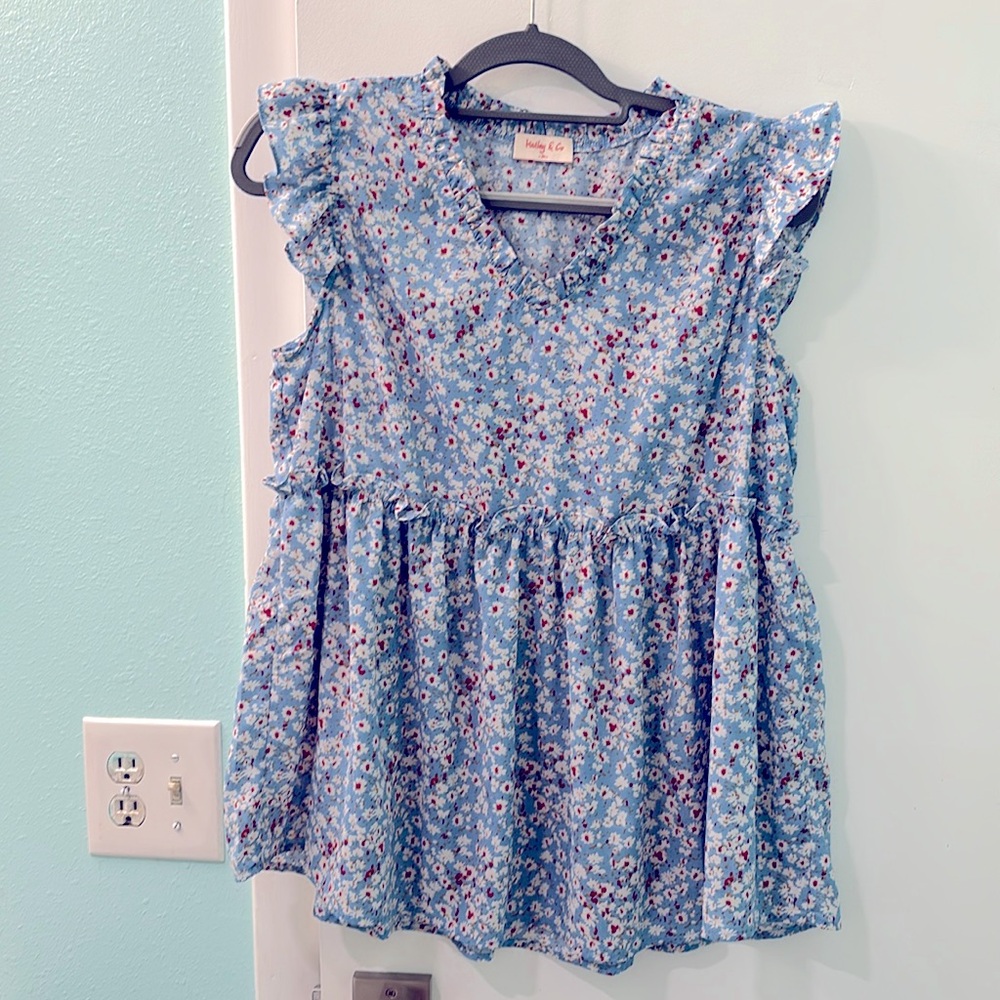 Floral print top